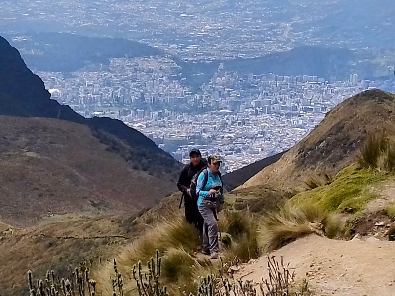 Pichincha Private Tour - Inside the Páramo, Quito in the background