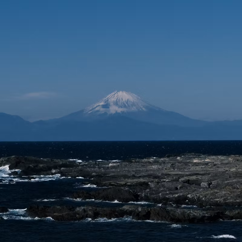 Kanagawa Private Tour - A Stunning View of Mount Fuji from Jogashima.