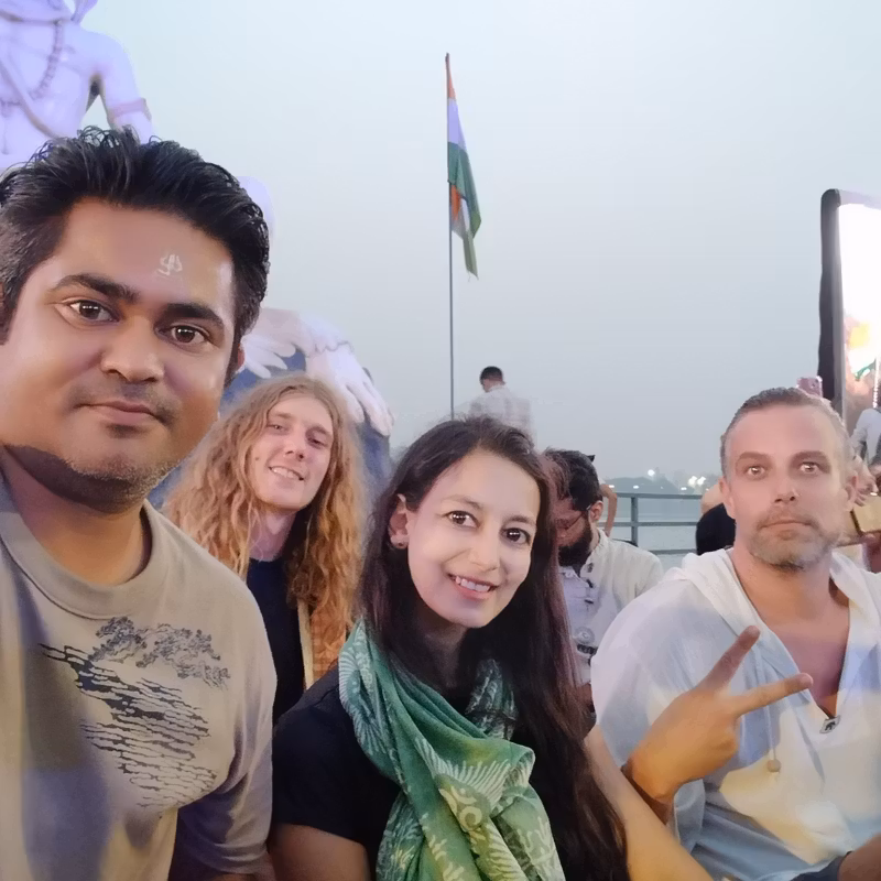 Rishikesh Private Tour - With Guests at Ganga aarti