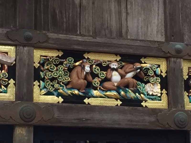 Nikko Private Tour - Wood carving of 3 monkeys of "see no evil, hear no evil, and say no evil"