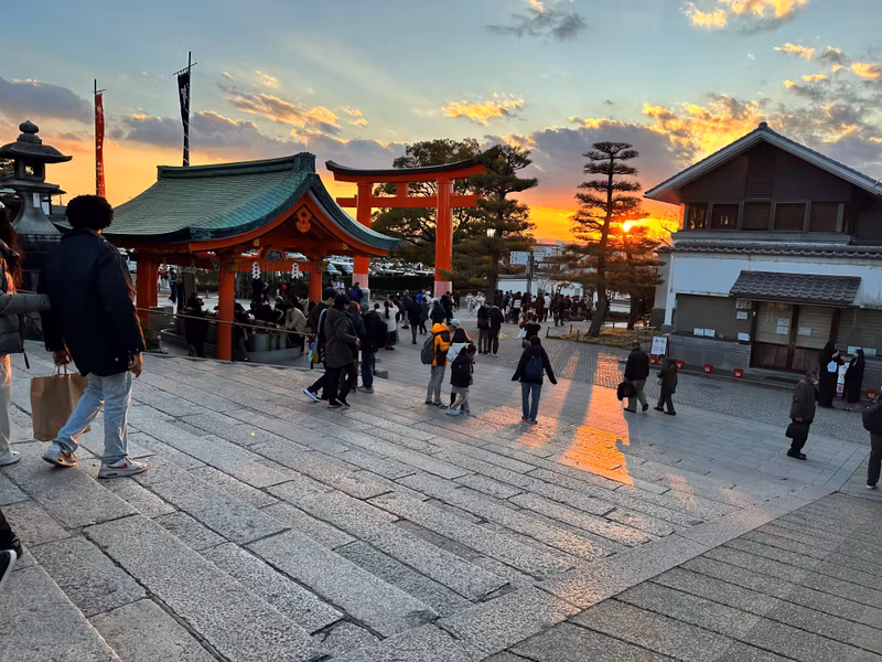 Osaka Private Tour - Fushimi Inari_sunset