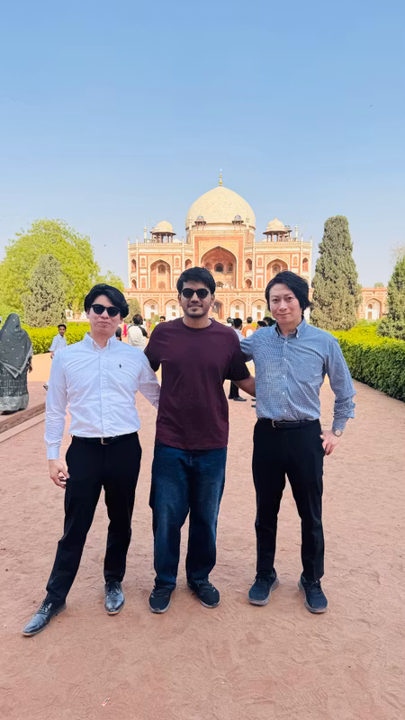 Delhi Private Tour - Exploring the Mughal marvel of Humayun Tomb with our lovely clients from Japan — history, harmony, and happy faces!