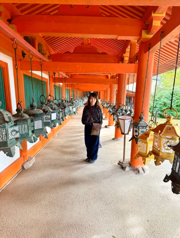 Osaka Private Tour - Lanterns and serene forest setting
