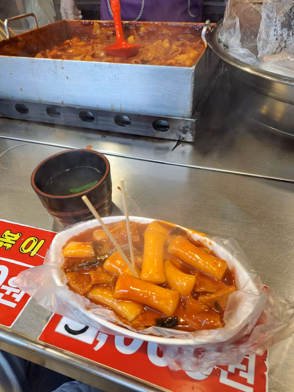 Seoul Private Tour - spicy rice cakes and fish cakes
