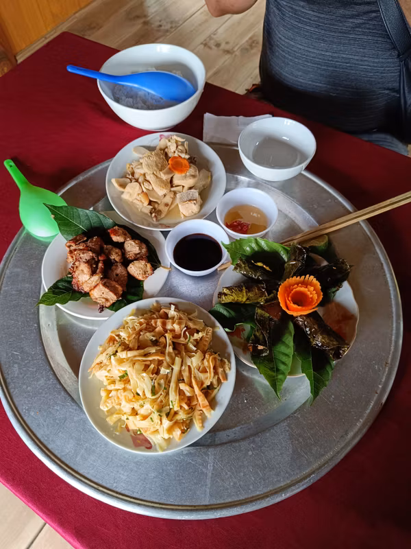 Hanoi Private Tour - A typical lunch at a homestay