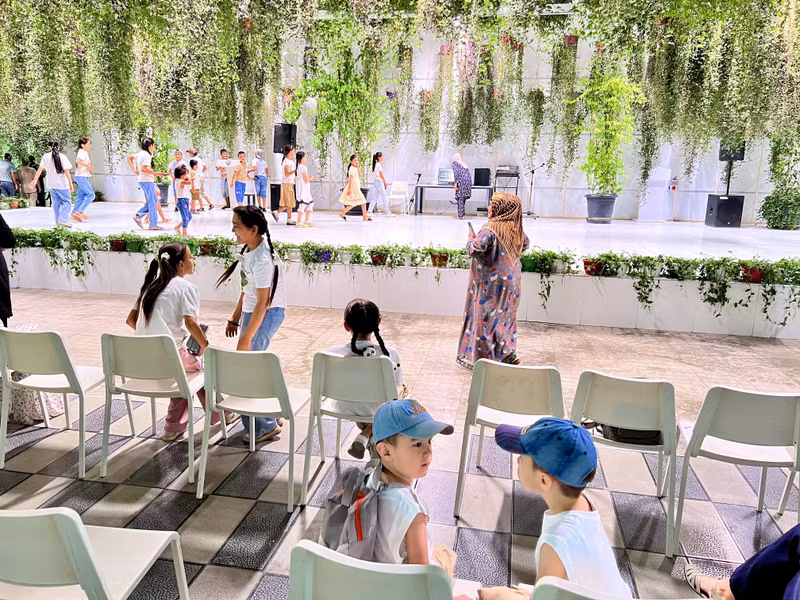 Bukhara Private Tour - Dancing Hall in Varnet Botanical Garden