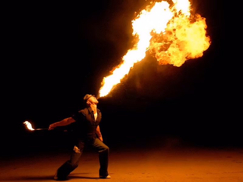 Dubai Private Tour - fire show