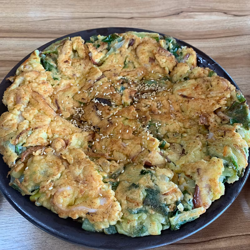 Seoul Private Tour - Seafood pancake