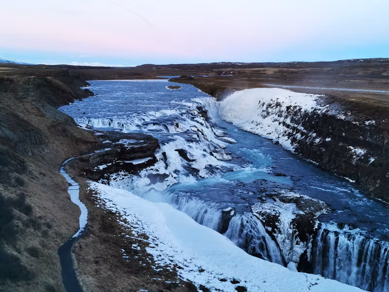 Reykjavik Private Tour - Gullfoss in winter, still gorgeous! 