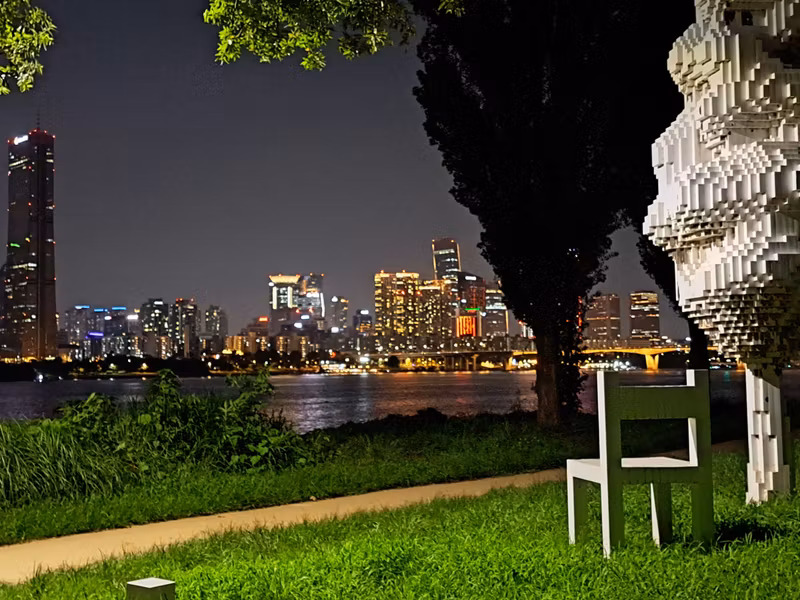 Seoul Private Tour - Night view of the Hangang River