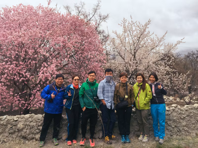 Islamabad Private Tour - Guest from Hongkong Enjoying Spring at northern Pakistan