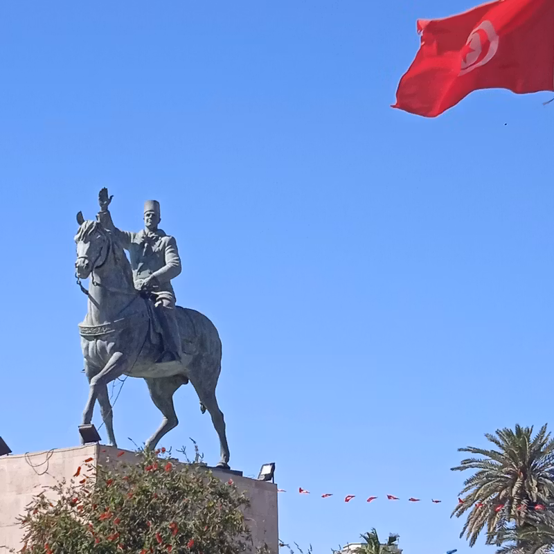 Tunis Private Tour - statue of the first president of Tunisia in Sousse