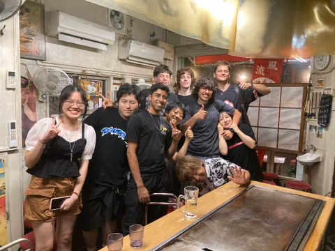 Eat and drink with local Osaka people