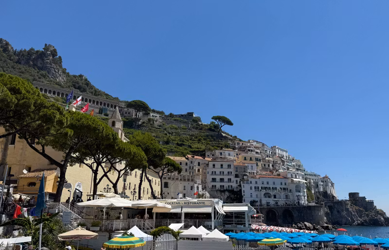 Naples Private Tour - View from the port of Amalfi