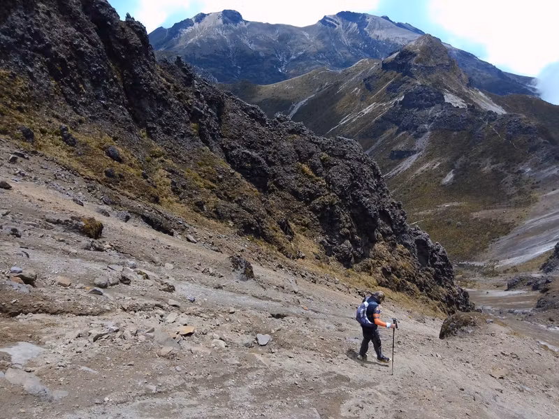 Pichincha Private Tour - Crossing volcanic sediments