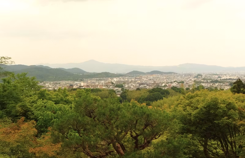 Kyoto Private Tour - overlook at Kyoto city from Villa