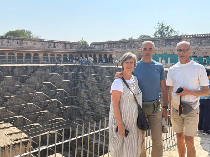 Delhi Private Tour - My clients in Chand Baoli.