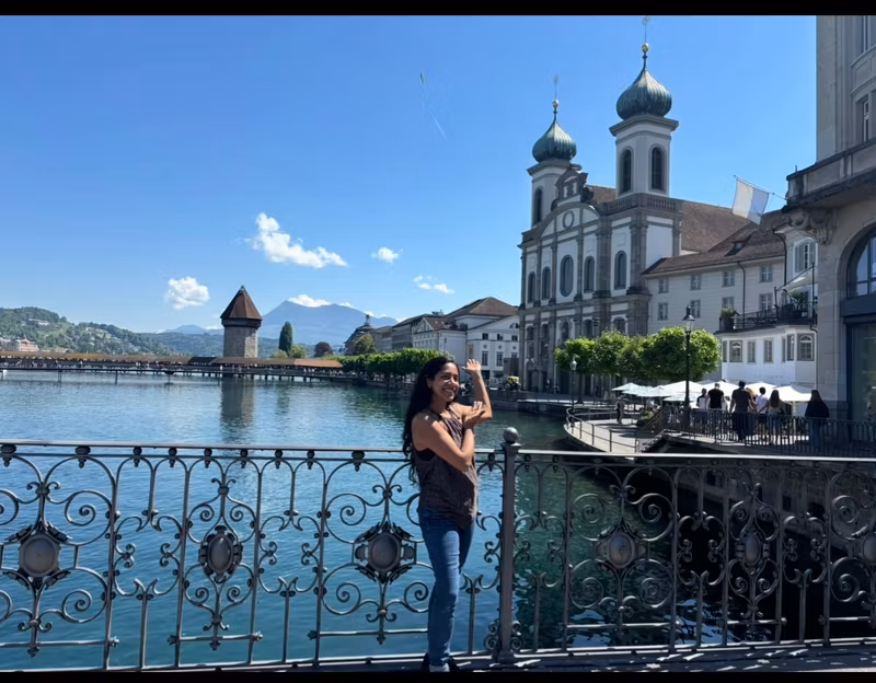 Lucerne Private Tour - Beautiful view of Lucerne with your guide Sandiana