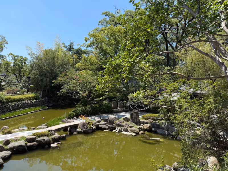 Hyogo Private Tour - garden at Nishinomiya shrine