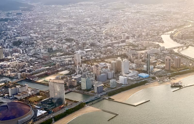 Fukuoka Private Tour - Fukuoka city veiw when landing.