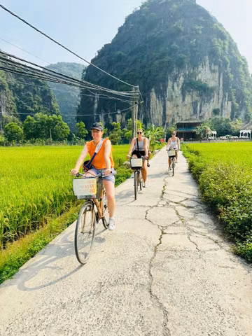 Discover Ninh Binh: Countryside Biking & Tam Coc River Boatcover image