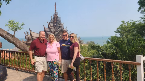 Laem Chabang: Pattaya Highlights with Sanctuary of Truth -  Private Car Tour (15pax)cover image