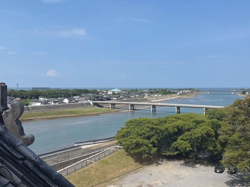 Fukuoka Private Tour - View from the keep of Nakatsu Castle