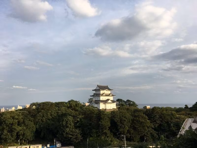 Kanagawa Private Tour - lovely Odawara Castle in the twilight