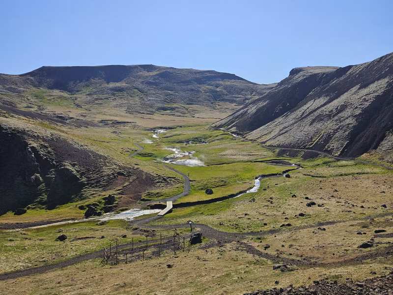 Reykjavik Private Tour - Hot river hike - you can bathe in this warm river!