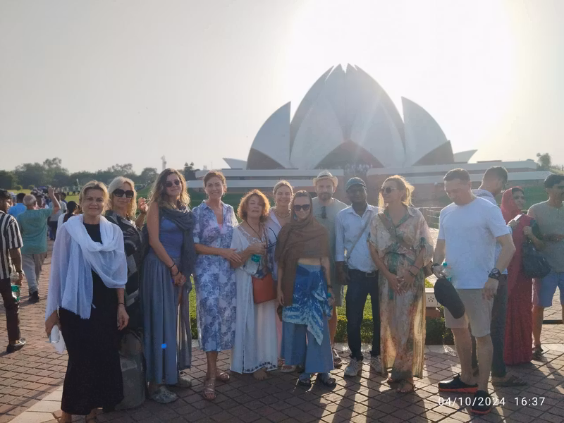 Delhi Private Tour - Our Group in Lotus Temple.