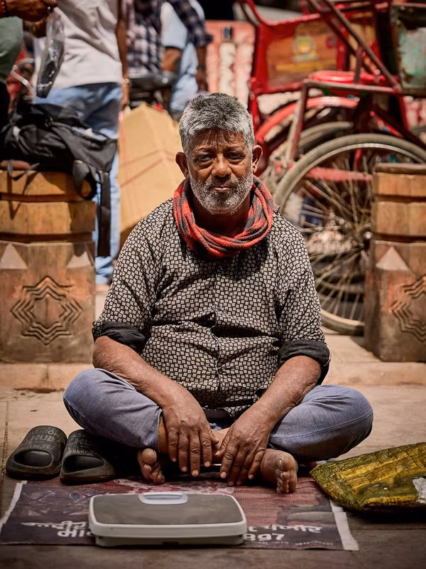 Delhi Private Tour - Local old man in Delhi