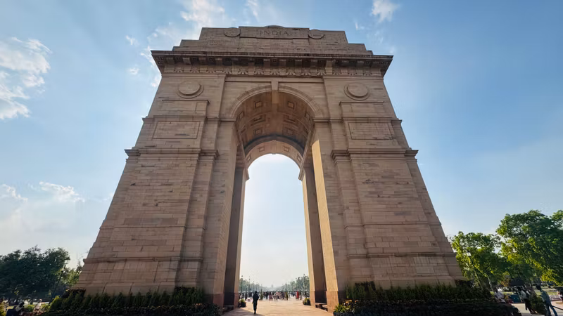 Delhi Private Tour - Beneath the arch of India Gate, time stands still in honor and pride.