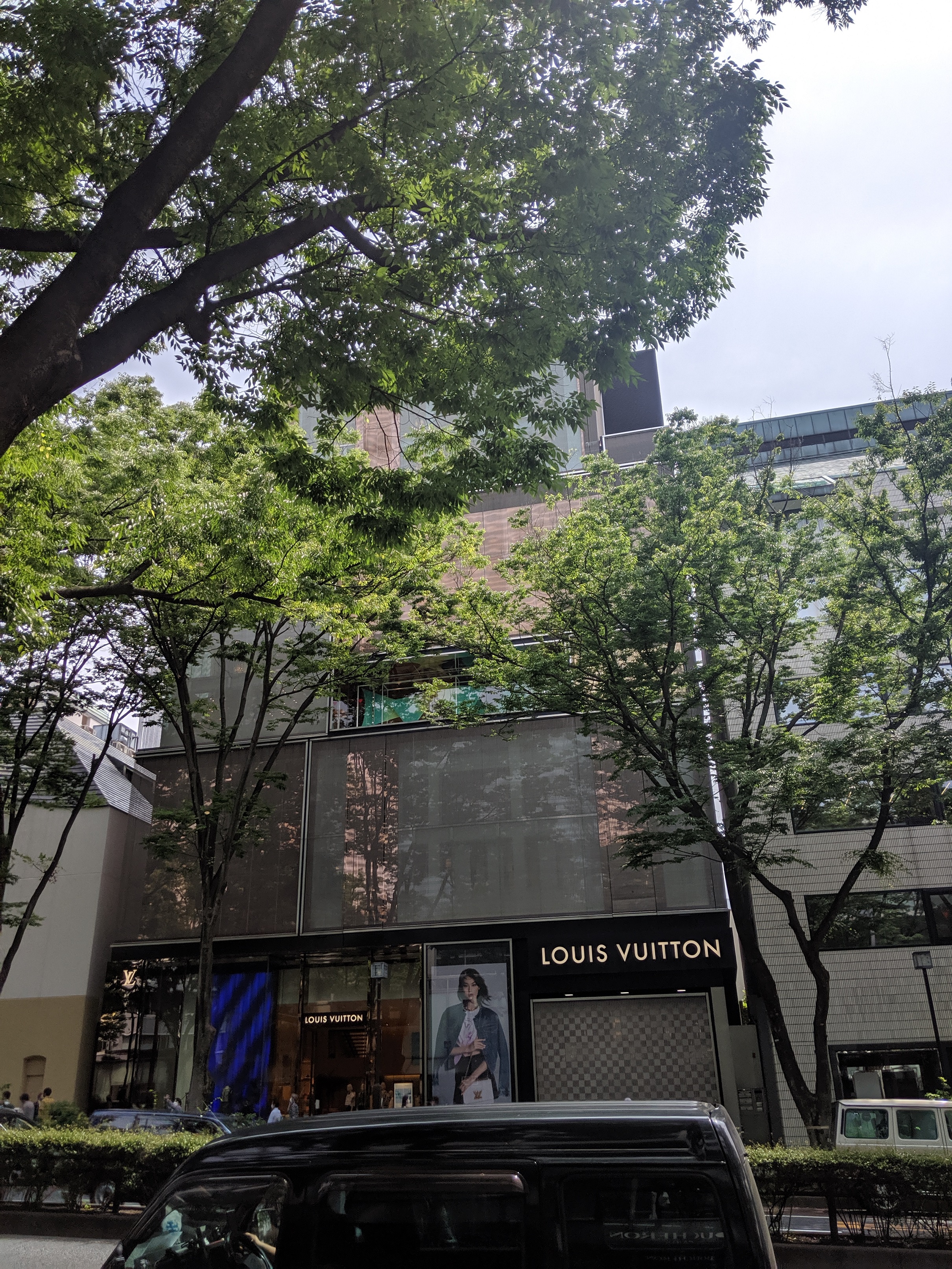 Louis Vuitton store by Jun Aoki, in Omotesando street. Tokyo