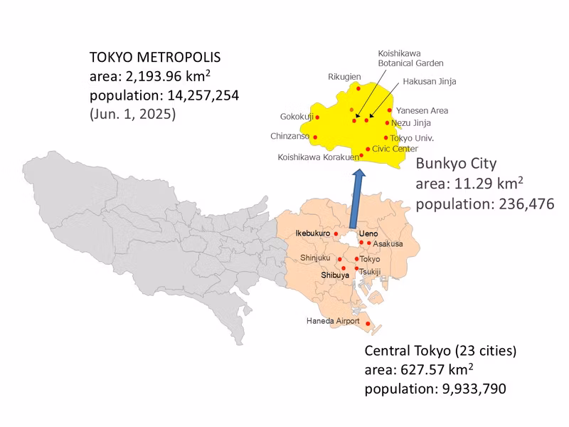 Tokyo Private Tour - Bunkyo City is located in the heart of Tokyo
