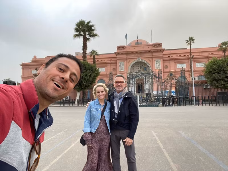 Cairo Private Tour - Infront of the Museum on Tahrir Square