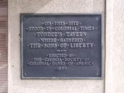 Savannah Private Tour - Tondee's Tavern, Revolutionary meeting locale