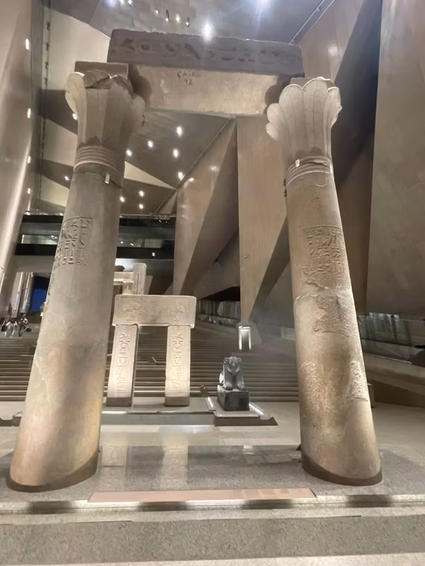Giza Private Tour - A wonderful gate from an ancient temple