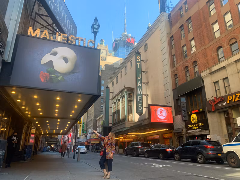 New York Private Tour - The Broadway Theater district with tour guide Virg