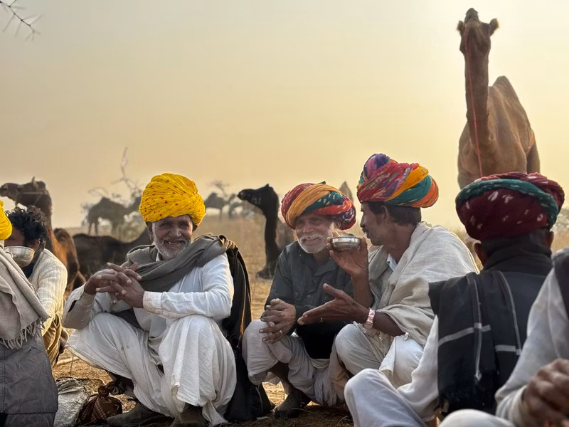 Agra Private Tour - 'Rawari's in Pushkar Cattle fair.