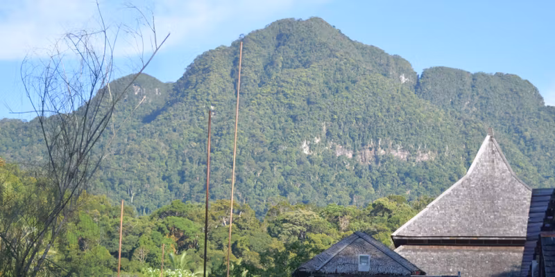 Sarawak Private Tour - Mount Santubong at background of The Theatre