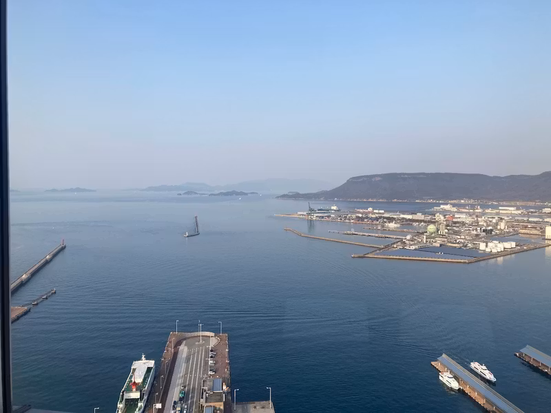 Kagawa Private Tour - View from Sunport Symbol Tower 29th floor