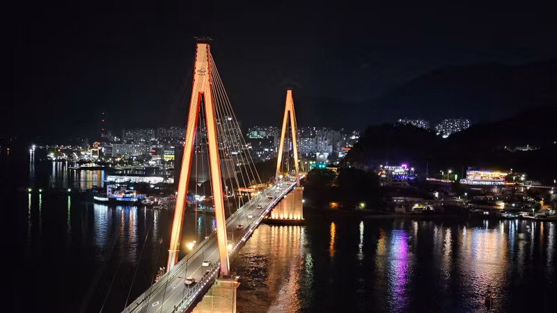 South Jeolla Private Tour - Dolsan Bridge at night