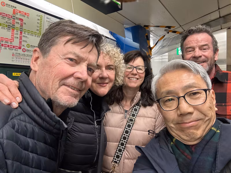 Tokyo Private Tour - At a station 