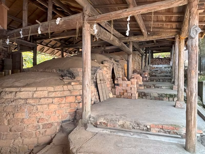 Kagoshima Private Tour - Old kiln at Chin Jukan pottery.