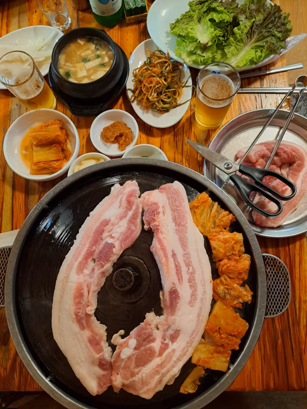 Seoul Private Tour - Grilled Samgyeopsal