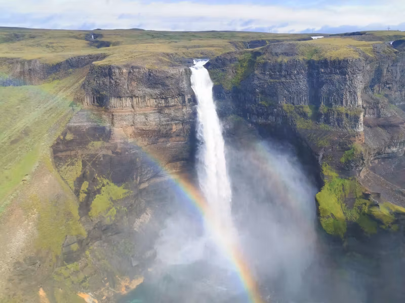 Reykjavik Private Tour - We have waterfalls and rainbows in quantity here!