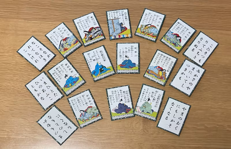 Kyoto Private Tour - cards of collection of WAKA poem